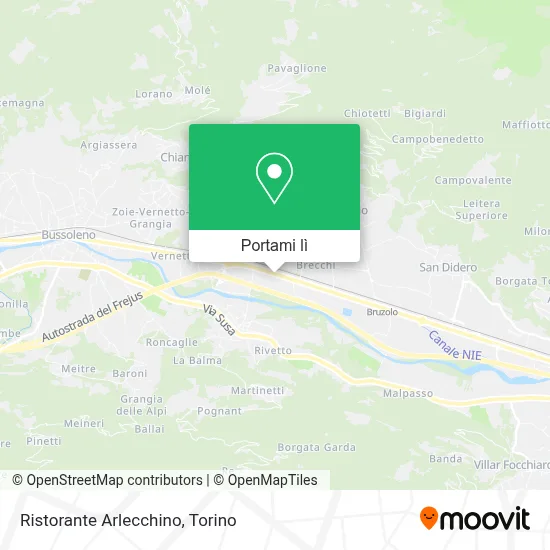 Mappa Ristorante Arlecchino