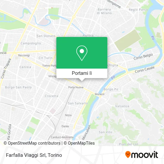 Mappa Farfalla Viaggi Srl