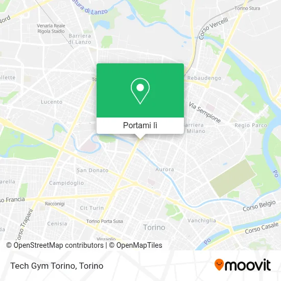 Mappa Tech Gym Torino