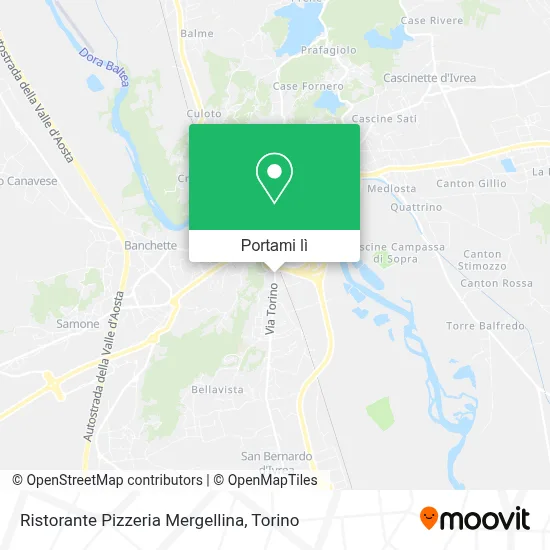 Mappa Ristorante Pizzeria Mergellina