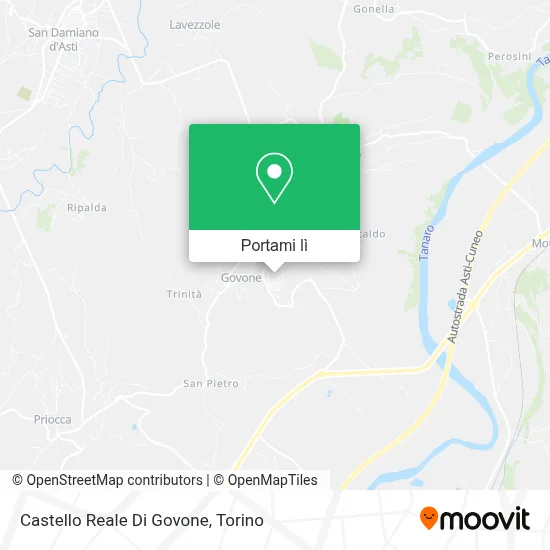 Mappa Castello Reale Di Govone