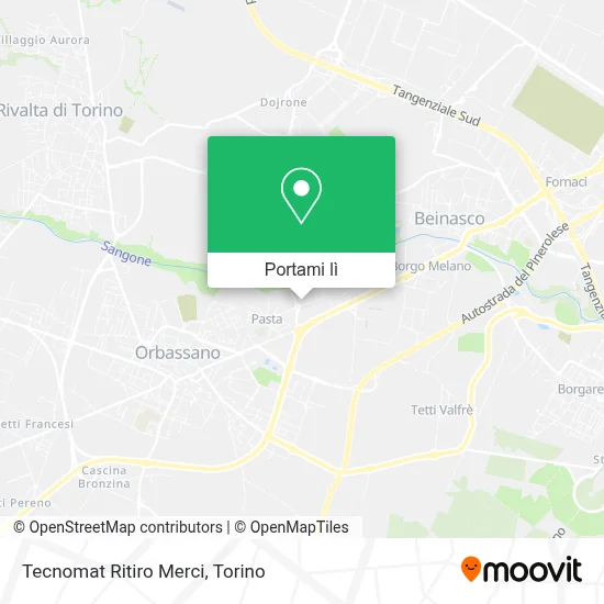 Mappa Tecnomat Ritiro Merci