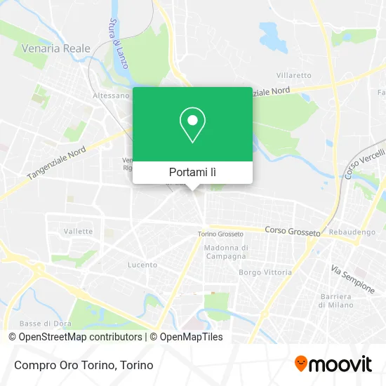 Mappa Compro Oro Torino