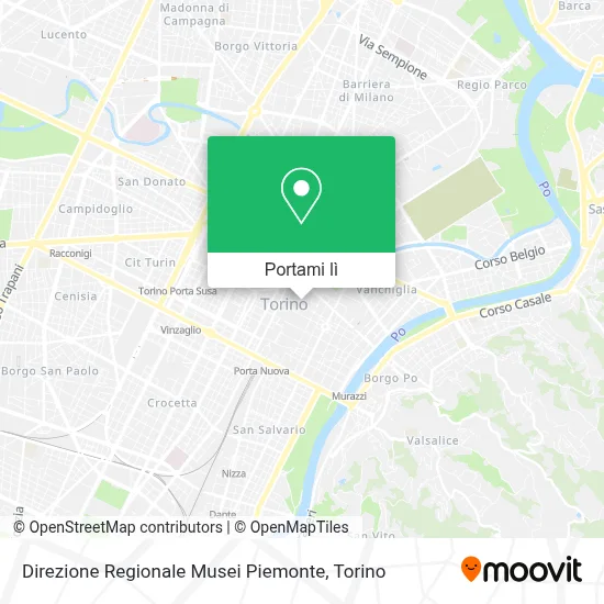 Mappa Direzione Regionale Musei Piemonte