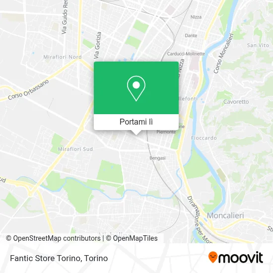 Mappa Fantic Store Torino