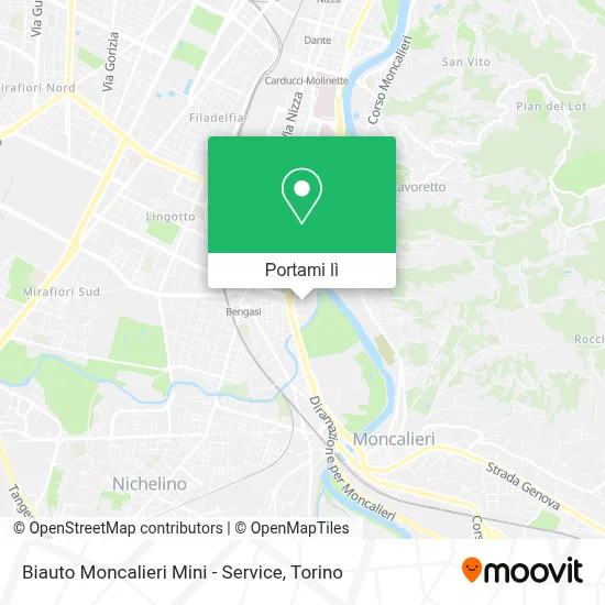 Mappa Biauto Moncalieri Mini - Service