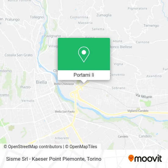 Mappa Sisme Srl - Kaeser Point Piemonte