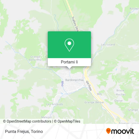 Mappa Punta Frejus