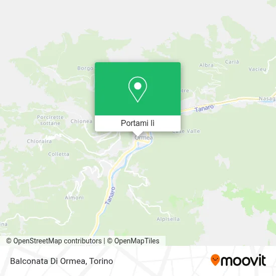 Mappa Balconata Di Ormea