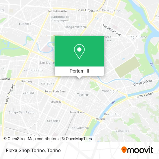 Mappa Flexa Shop Torino
