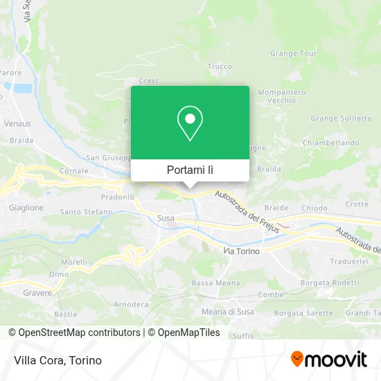 Mappa Villa Cora