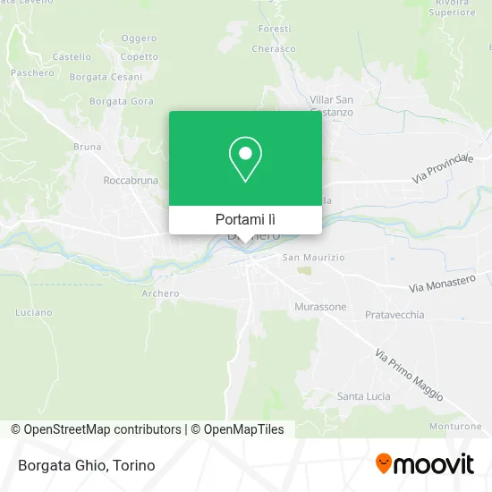 Mappa Borgata Ghio