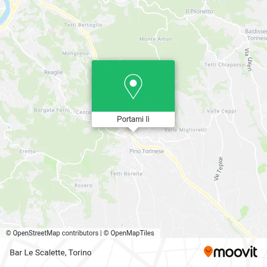 Mappa Bar Le Scalette