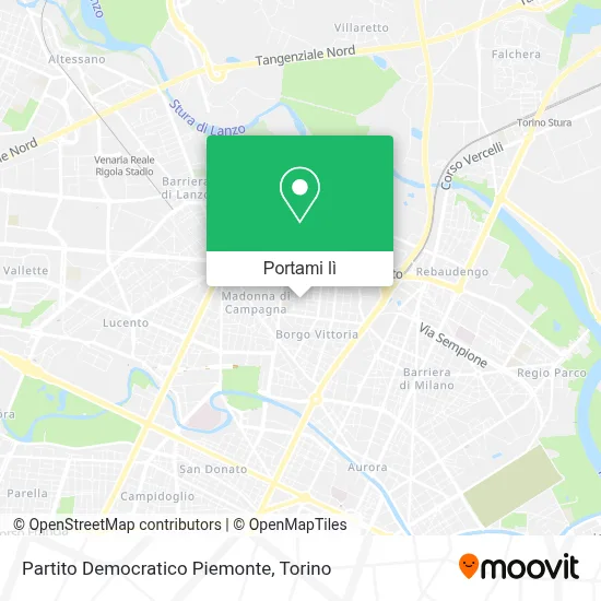 Mappa Partito Democratico Piemonte