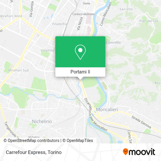 Mappa Carrefour Express