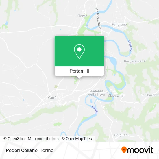 Mappa Poderi Cellario