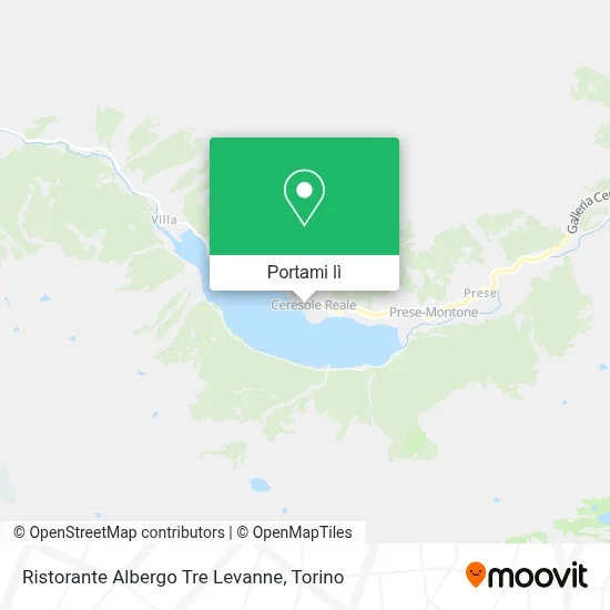 Mappa Ristorante Albergo Tre Levanne