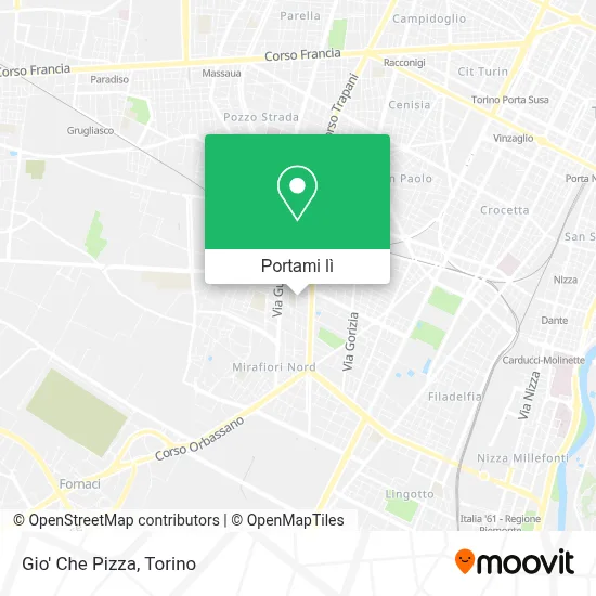 Mappa Gio' Che Pizza