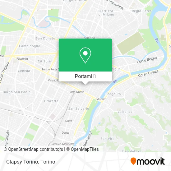 Mappa Clapsy Torino