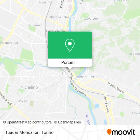 Mappa Tuacar Moncalieri