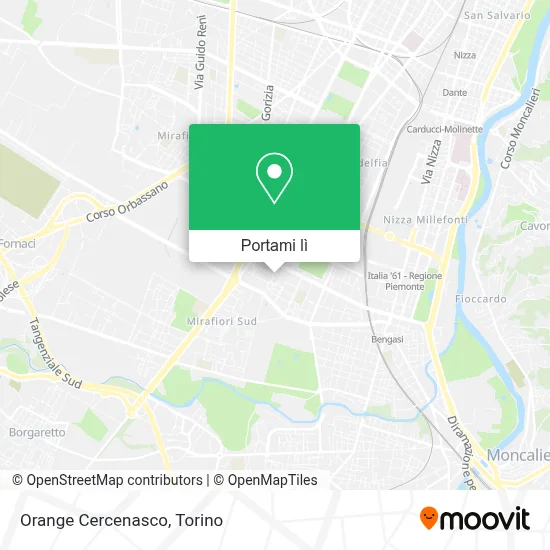 Mappa Orange Cercenasco