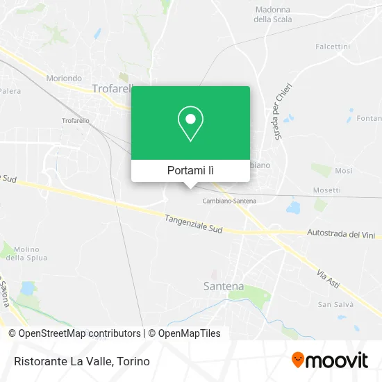 Mappa Ristorante La Valle