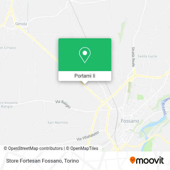 Mappa Store Fortesan Fossano