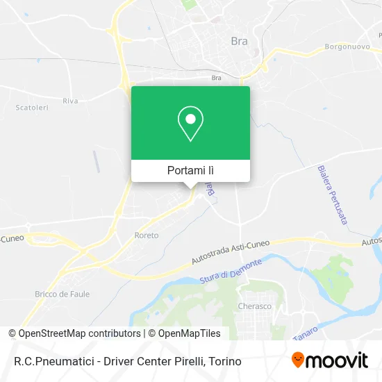 Mappa R.C.Pneumatici - Driver Center Pirelli