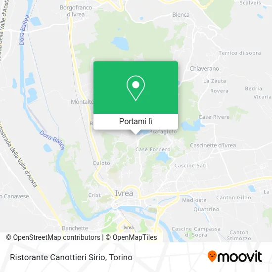 Mappa Ristorante Canottieri Sirio