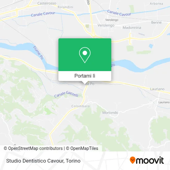 Mappa Studio Dentistico Cavour