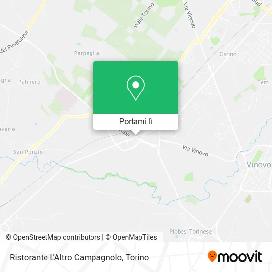 Mappa Ristorante L'Altro Campagnolo