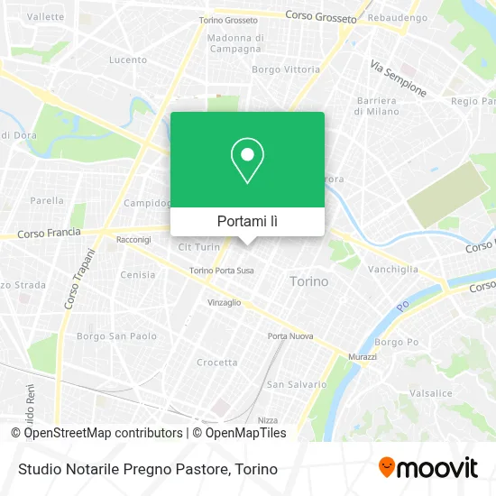 Mappa Studio Notarile Pregno Pastore
