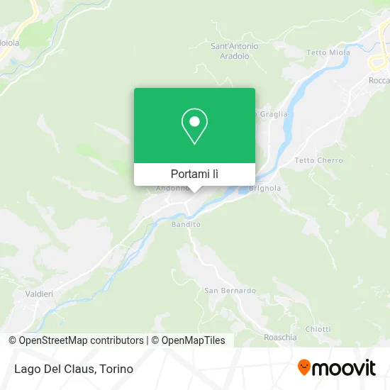 Mappa Lago Del Claus