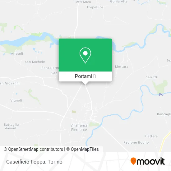 Mappa Caseificio Foppa