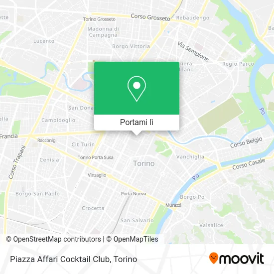 Mappa Piazza Affari Cocktail Club