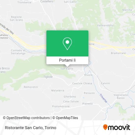 Mappa Ristorante San Carlo