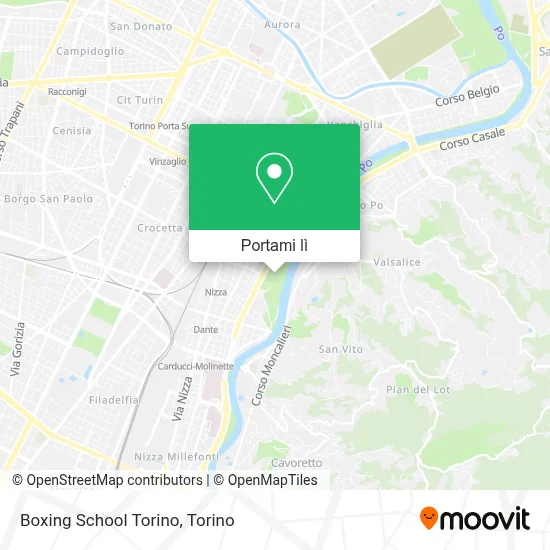 Mappa Boxing School Torino