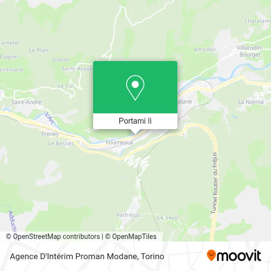 Mappa Agence D'Intérim Proman Modane