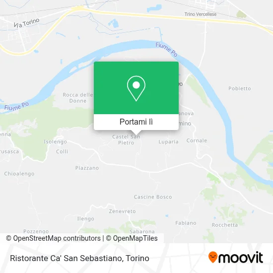 Mappa Ristorante Ca' San Sebastiano