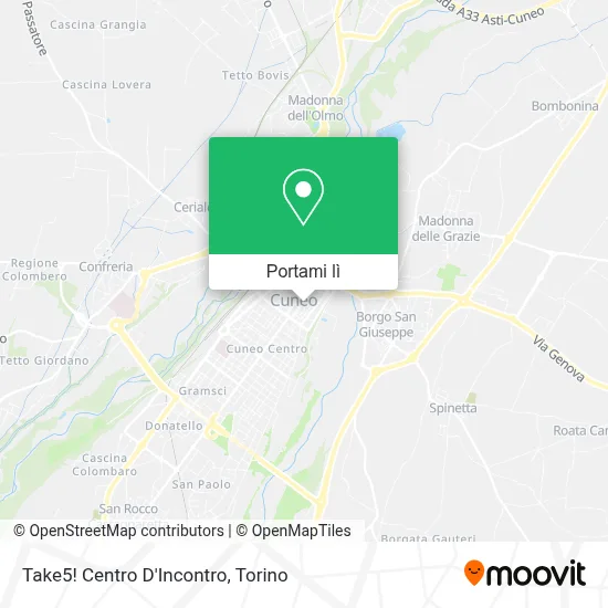Mappa Take5! Centro D'Incontro