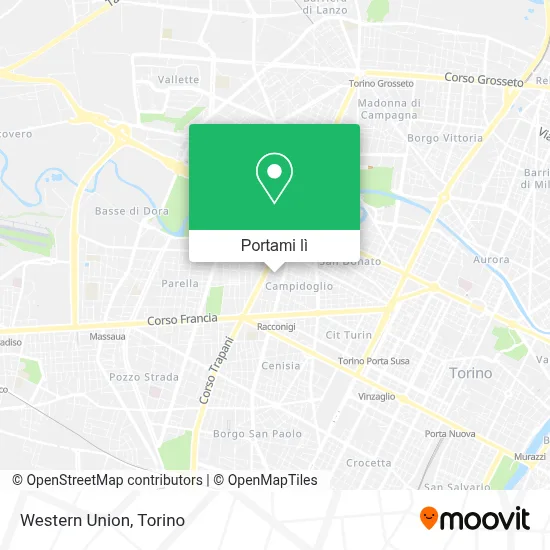 Mappa Western Union