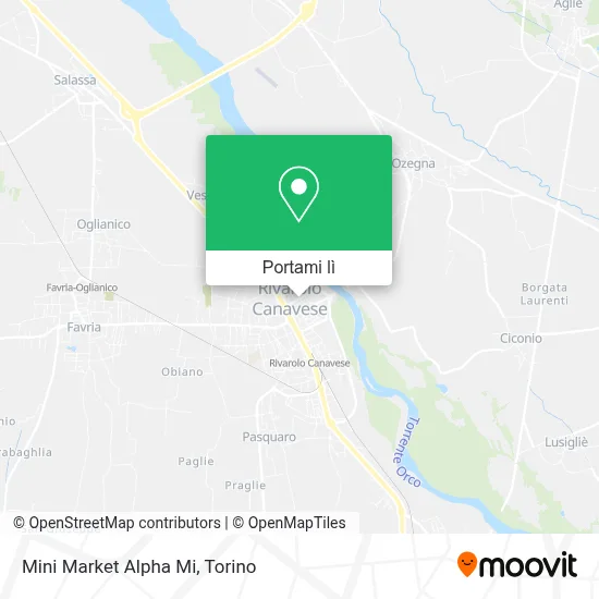 Mappa Mini Market Alpha Mi