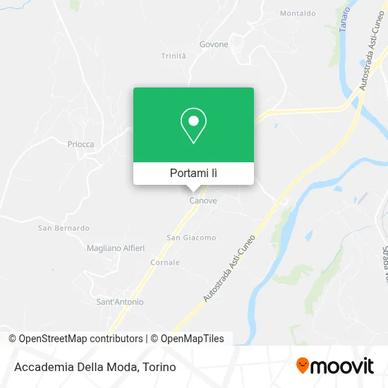 Mappa Accademia Della Moda