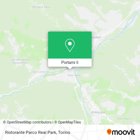Mappa Ristorante Parco Real Park