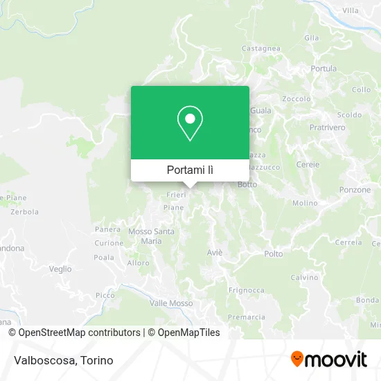 Mappa Valboscosa