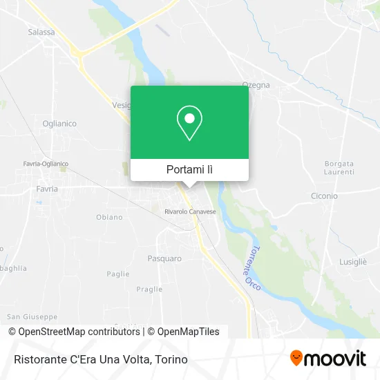 Mappa Ristorante C'Era Una Volta