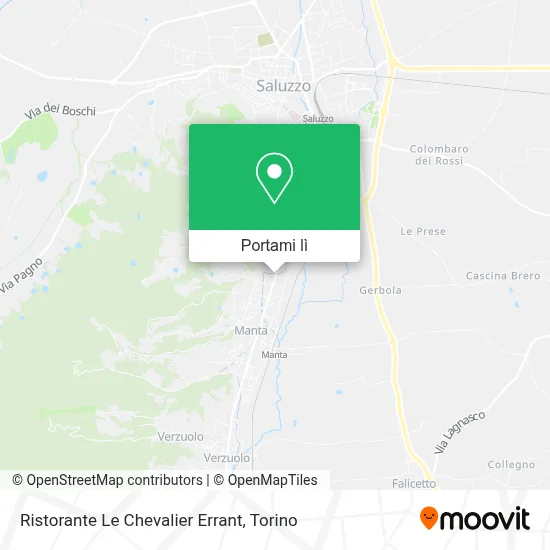 Mappa Ristorante Le Chevalier Errant