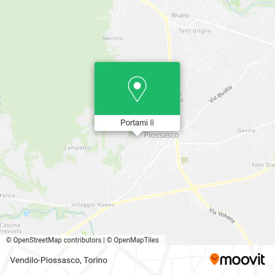 Mappa Vendilo-Piossasco