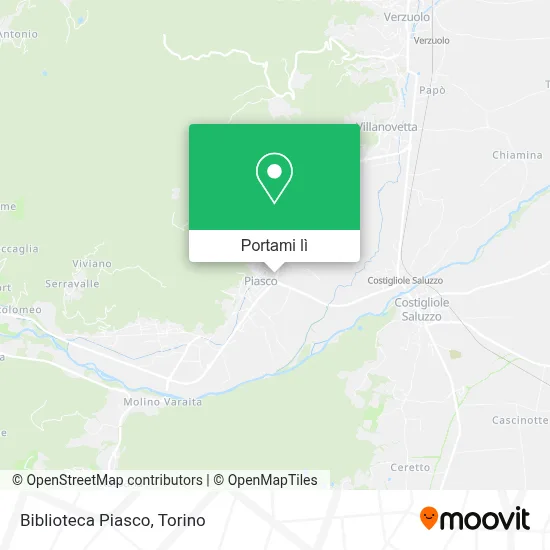 Mappa Biblioteca Piasco