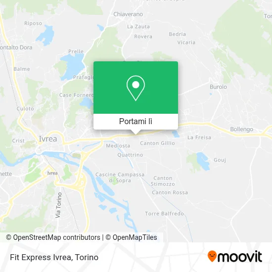 Mappa Fit Express Ivrea
